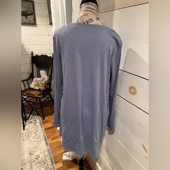 J. Jill elliptical tunic Pima cotton Women's scoop neck tall size medium, EUC - Picture 2 of 7